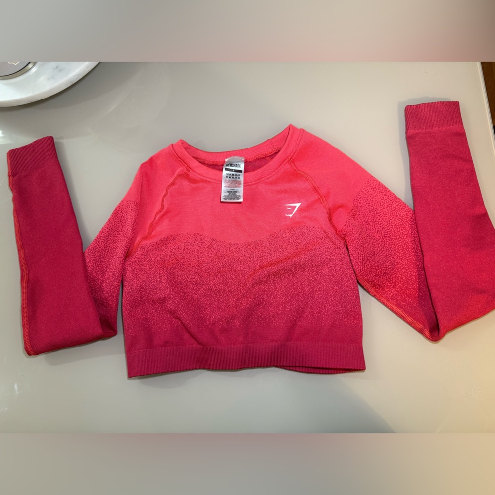 Gymshark Adapt Hot Pink Ombre Crop Top